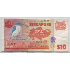 SINGAPUR BILLETTE DE 10 DOLARES